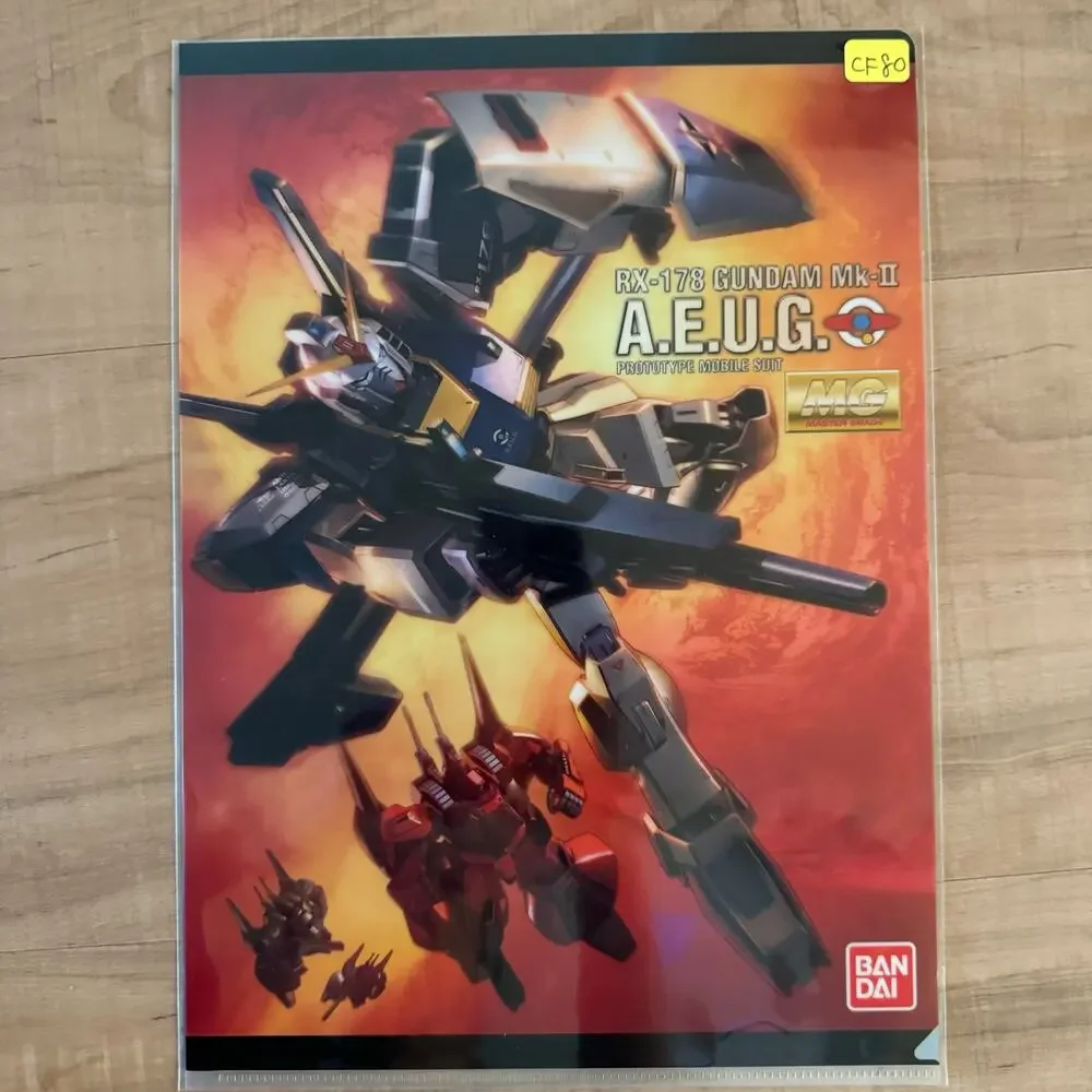 3 Anime Mobile Suit Gundam Ichiban Kuji Prize Visual Art Sheet Clear File Poster